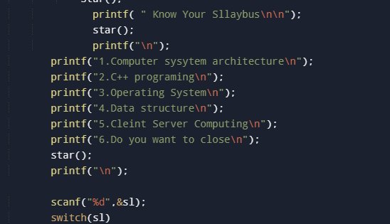 Time Table Management System in C Programming